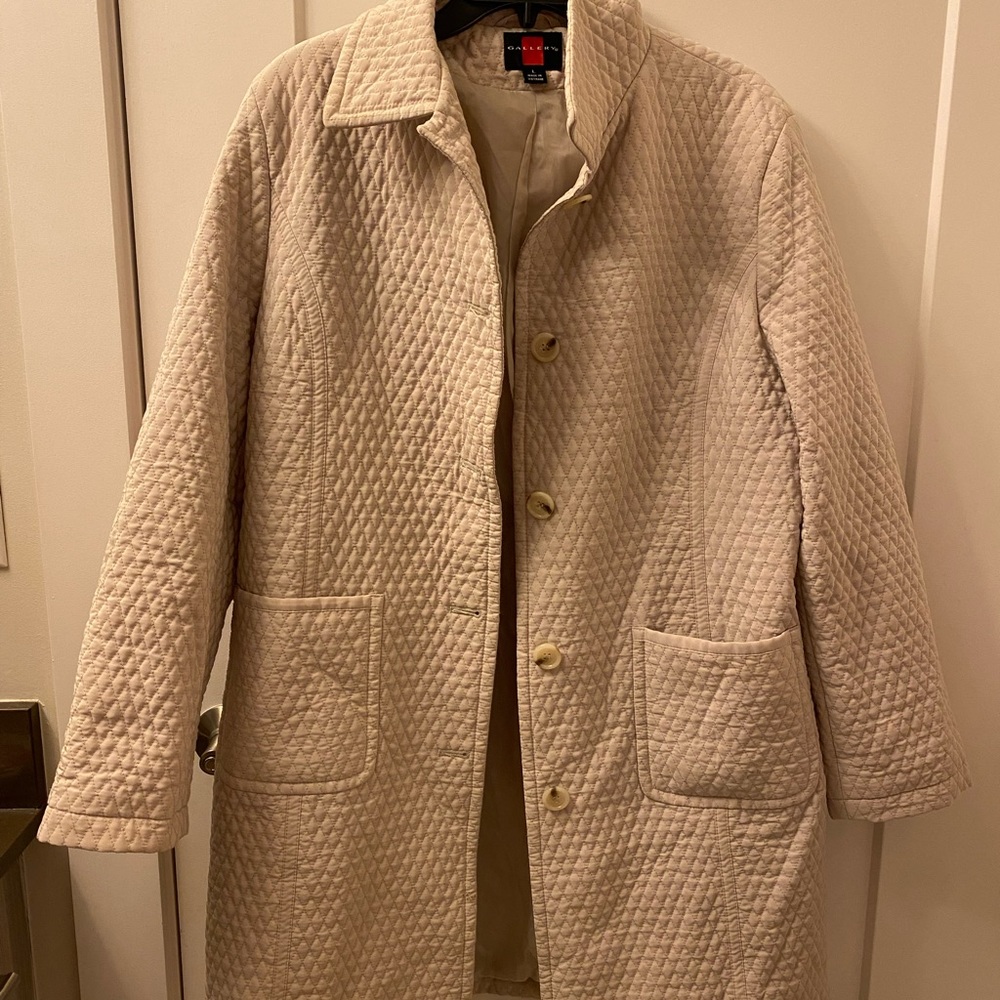 Off white Gallery puffer raincoat